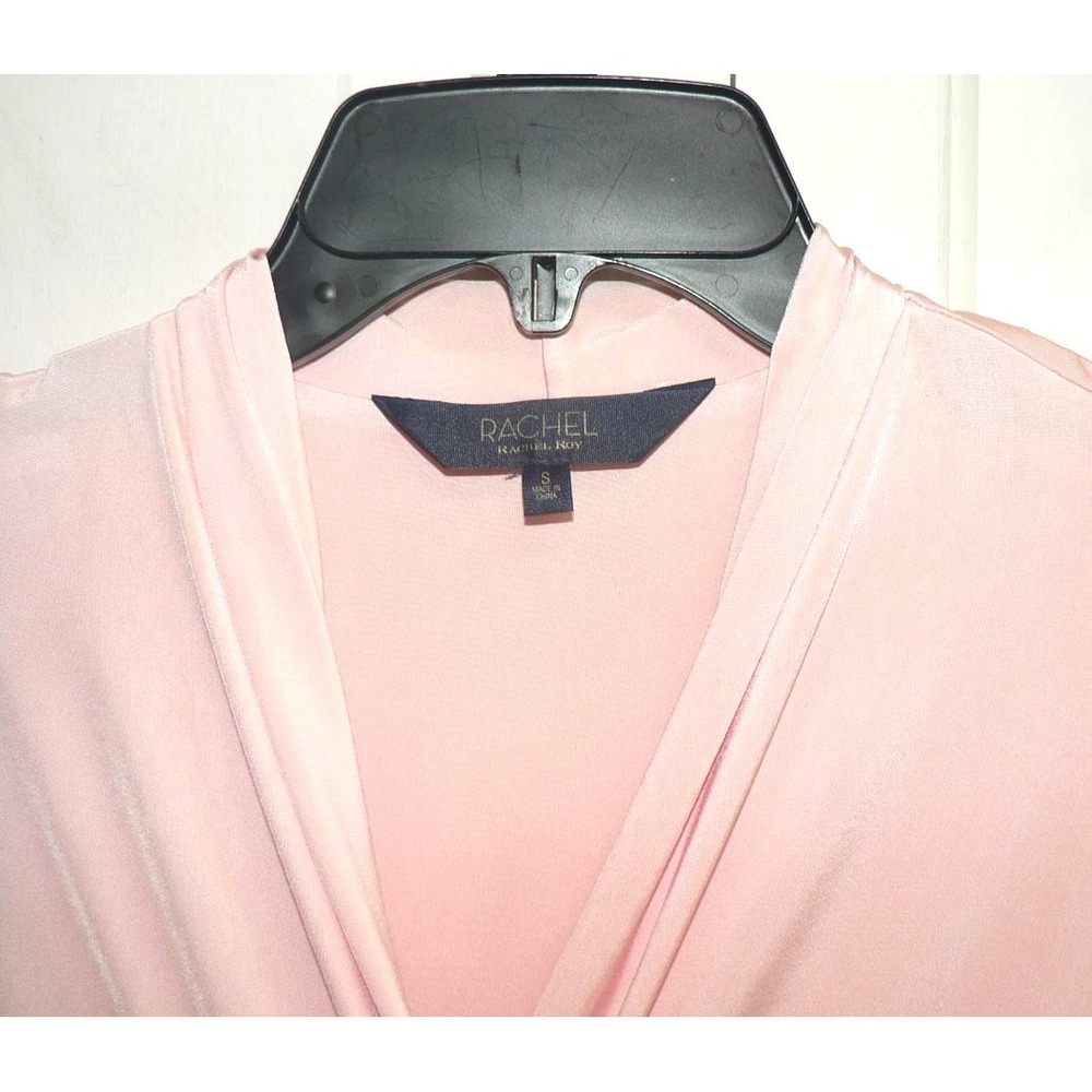 Rachel  Rachel  Roy Bret Long Sleeve Faux Wrap Dress in Blush Pink Small - Picture 4 of 8